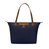 Women's Blue Casual Solid Tote Bag