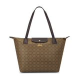 Women's Brown Casual Printed Tote Bag