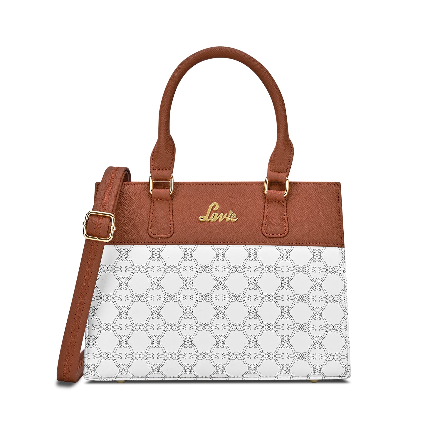 Women's White Casual Solid Satchel
