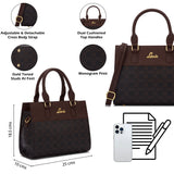 Women's Brown Casual Solid Satchel