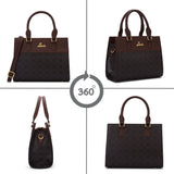 Women's Brown Casual Solid Satchel