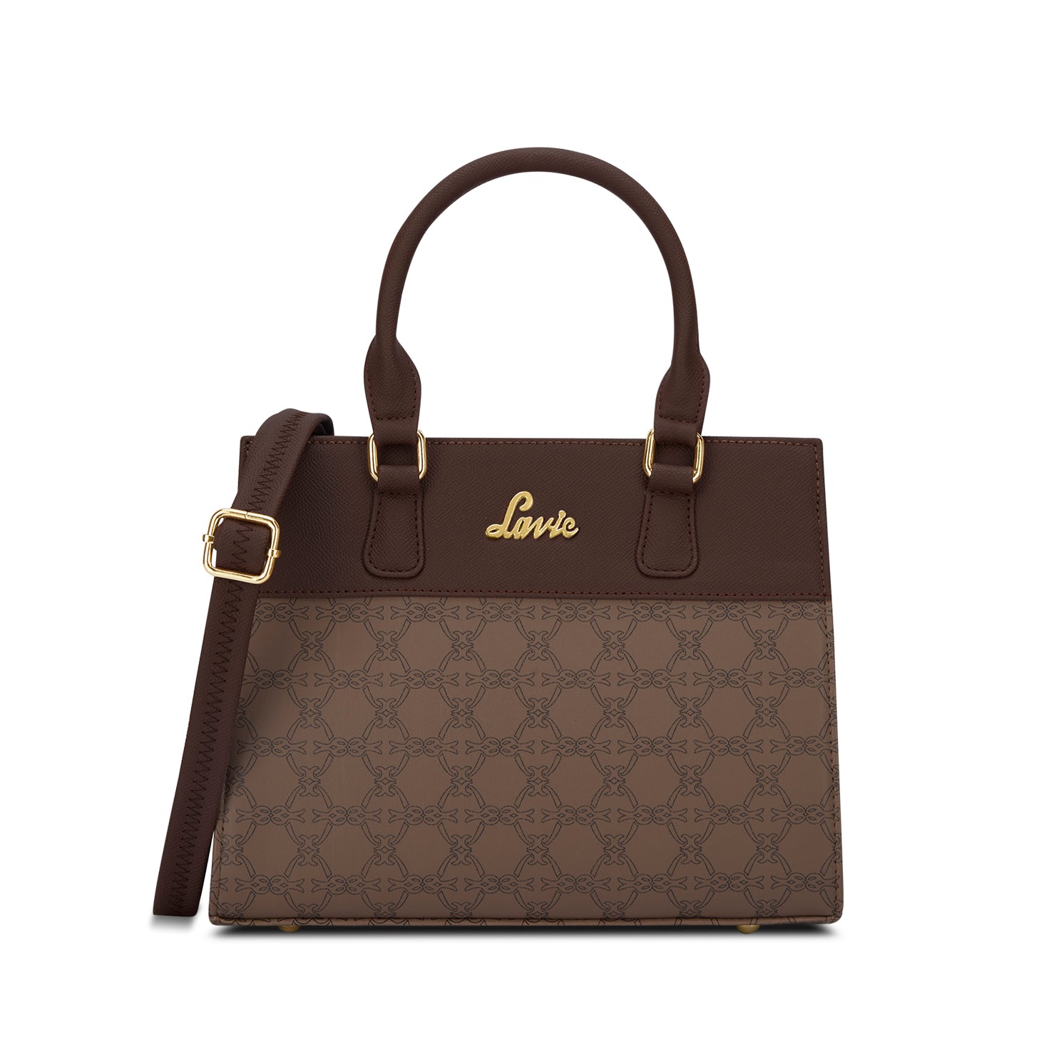 Women's Khaki Casual Solid Satchel
