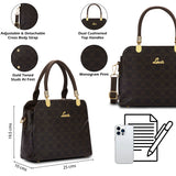 Women's Brown Casual Solid Satchel