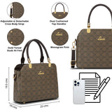 Women's Khaki Casual Solid Satchel