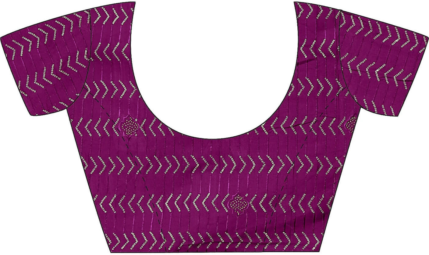 Women's Chiffon Multicolor Printed Designer Saree with Blouse Piece