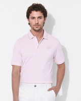 Men's Pink Casual Regular Fit Solid Half Sleeves Polo Tshirt