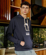 Men's Navy Blue Who Are You Inside with Kangaroo Pocket Hoodie