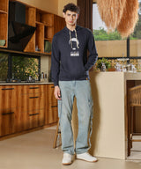 Men's Navy Blue Who Are You Inside with Kangaroo Pocket Hoodie