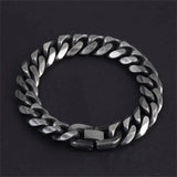 Men's Hades Classic Silver Thick Bracelet
