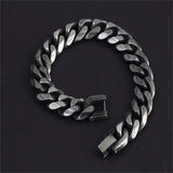 Men's Hades Classic Silver Thick Bracelet