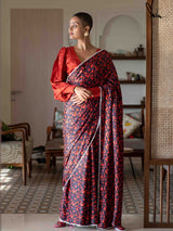 Women's Multicolor Modal Viscose Saree