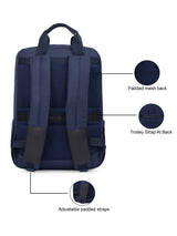 Unisex Navy Casual Solid Backpack