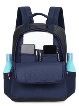 Unisex Navy Casual Solid Backpack