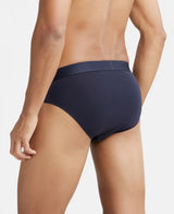 Men's Navy Modal Cotton Stretch Brief