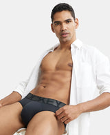 Men's Black Tactel Microfiber Stretch Brief