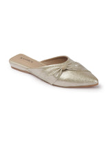 Women's Gold Casual Slip-On Flats