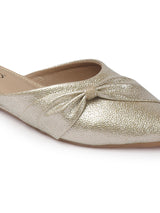 Women's Gold Casual Slip-On Flats