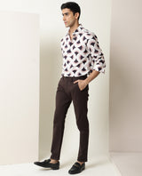 Men's Multicolor Casual Regular Fit Printed Full Sleeves Shirt