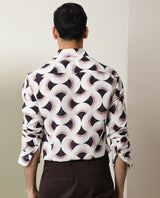 Men's Multicolor Casual Regular Fit Printed Full Sleeves Shirt