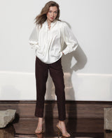 Women's White Casual Full Sleeves Top