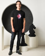 Men's Black Casual Slim Fit Printed Half Sleeves Tshirt