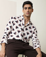 Men's Multicolor Casual Regular Fit Printed Full Sleeves Shirt
