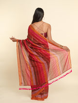 Women's Multicolor Cotton Blend Saree