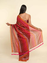Women's Multicolor Cotton Blend Saree