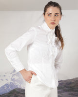 Women's White Casual Full Sleeves Top