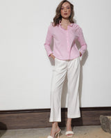 Women's Purple Casual Full Sleeves Shirt