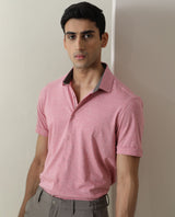 Men's Pink Casual Regular Fit Solid Half Sleeves Shirt