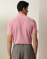 Men's Pink Casual Regular Fit Solid Half Sleeves Shirt