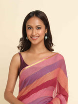 Women's Multicolor Mul Cotton Saree