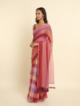 Women's Multicolor Cotton Blend Saree
