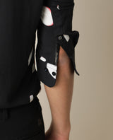 Men's Black Casual Regular Fit Printed Full Sleeves Shirt