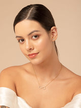 Women's Infinity Love Golden Crystal Necklace