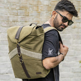 Women's Olive Foresty Green Unisex Backpack Bag
