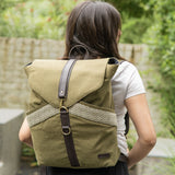 Women's Olive Foresty Green Unisex Backpack Bag