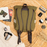Women's Olive Foresty Green Unisex Backpack Bag
