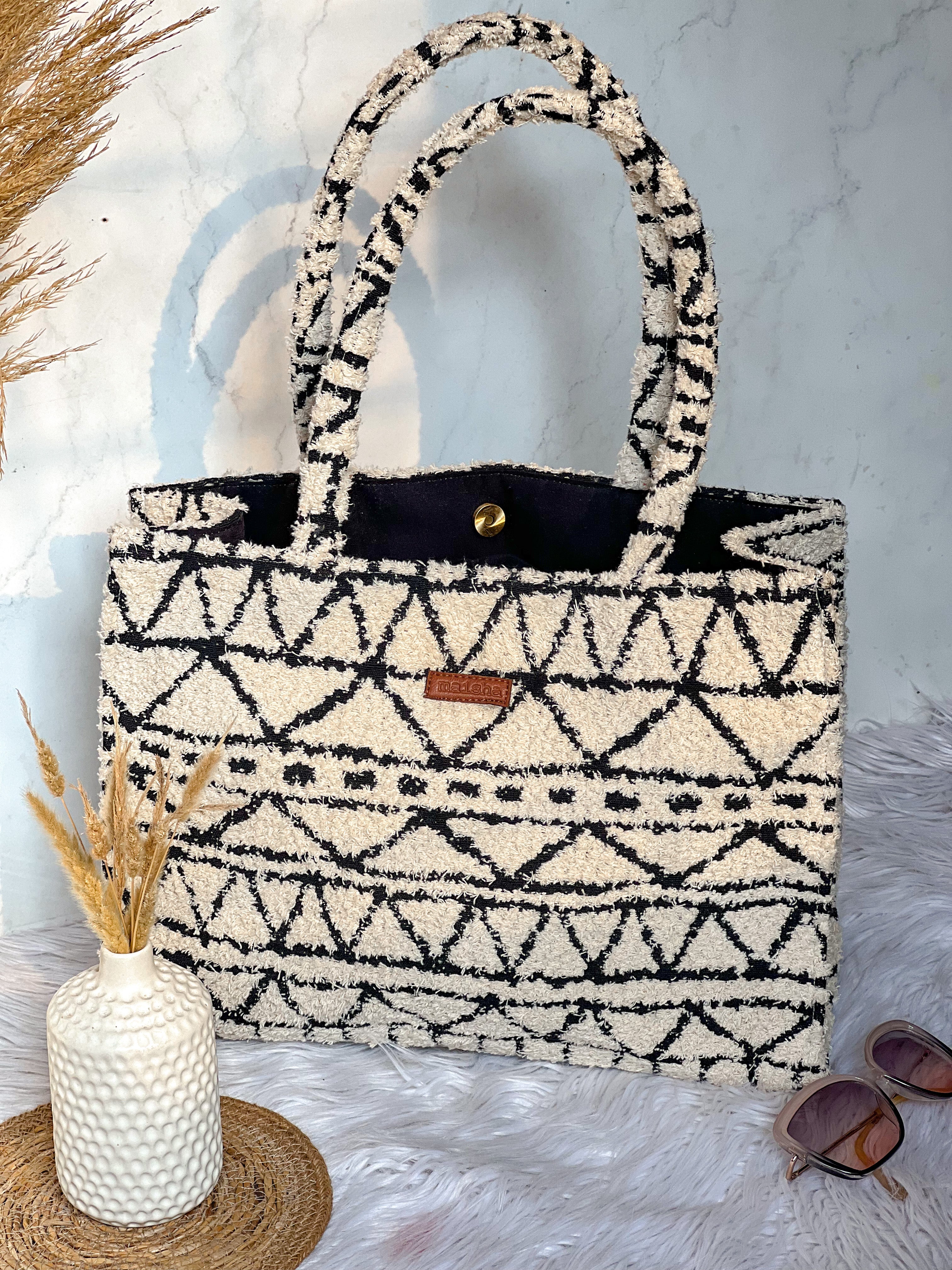 Women's White Monochrome Fuzz Box Bag