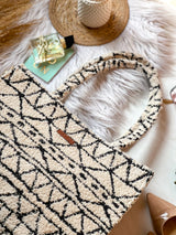 Women's White Monochrome Fuzz Box Bag