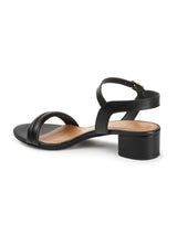 Women's Ankle Strap Round Toe Heeled Sandal