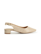 Women's Texchted Pointed Toe Block Heel Pumps