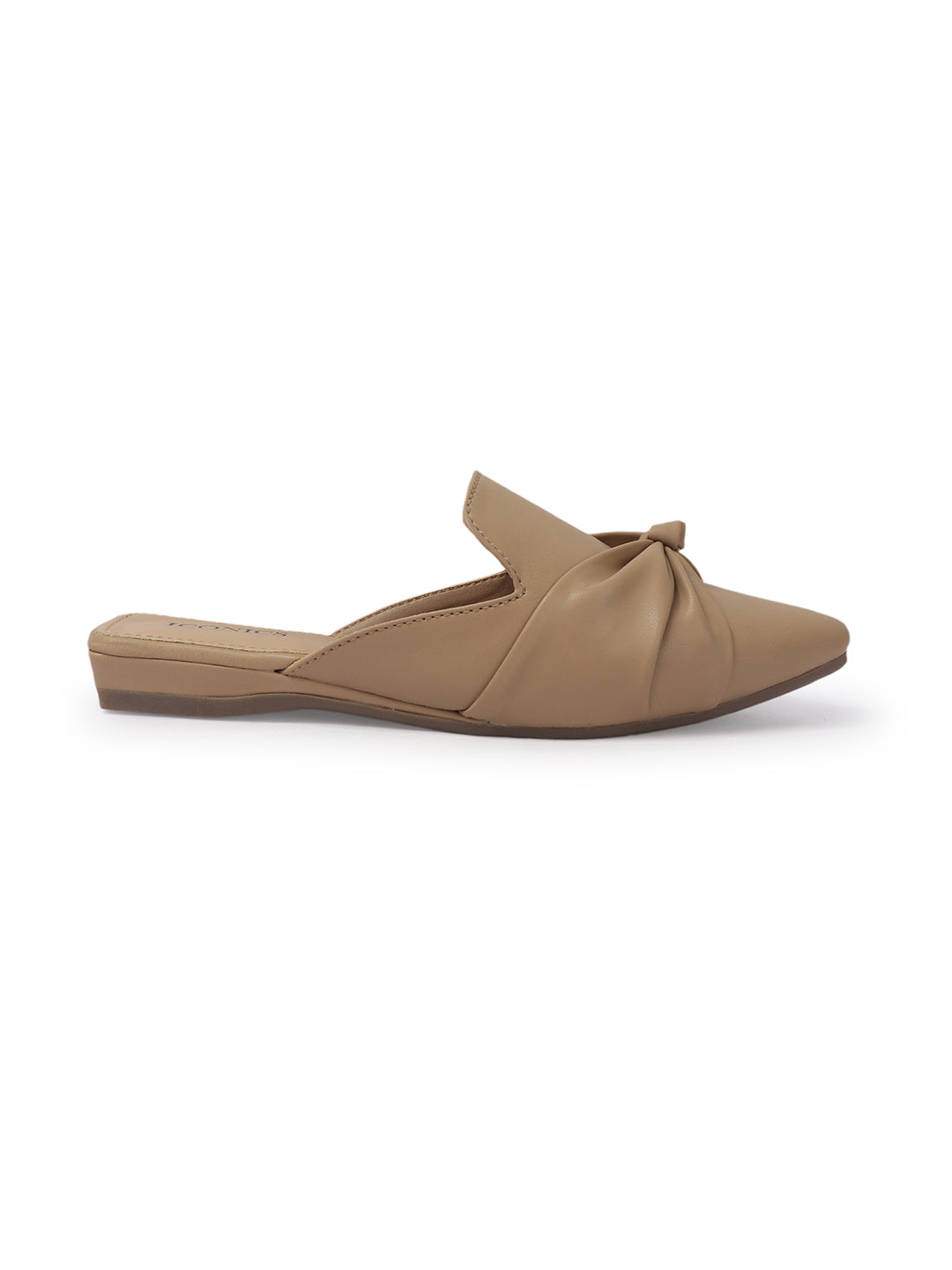 Women's Beige Casual Slip-On Flats