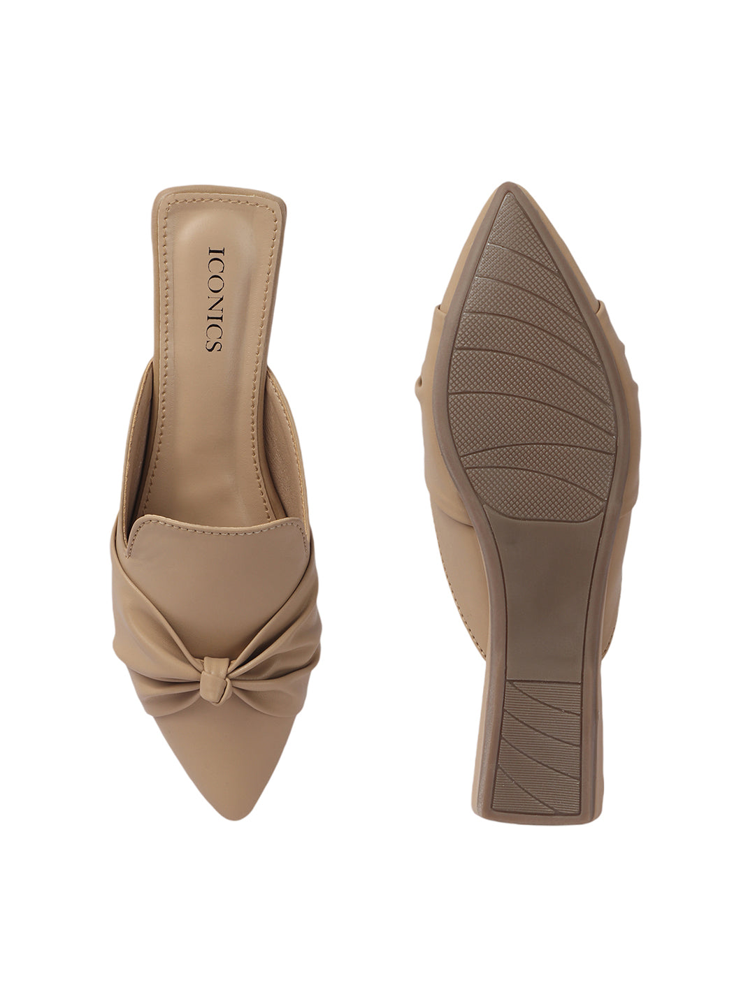 Women's Beige Casual Slip-On Flats
