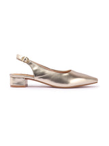 Women's Texchted Pointed Toe Block Heel Pumps