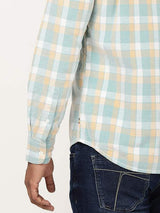 Men's Multicolor Casual Regular Fit Checkered Full Sleeves Shirt