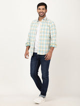 Men's Multicolor Casual Regular Fit Checkered Full Sleeves Shirt