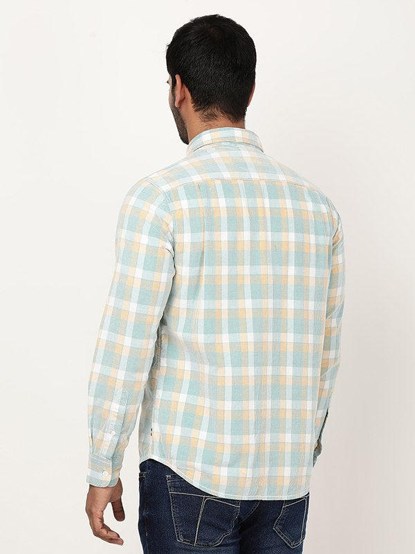 Men's Multicolor Casual Regular Fit Checkered Full Sleeves Shirt