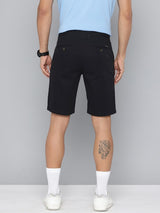 Men's Black Casual Regular Fit Solid Shorts